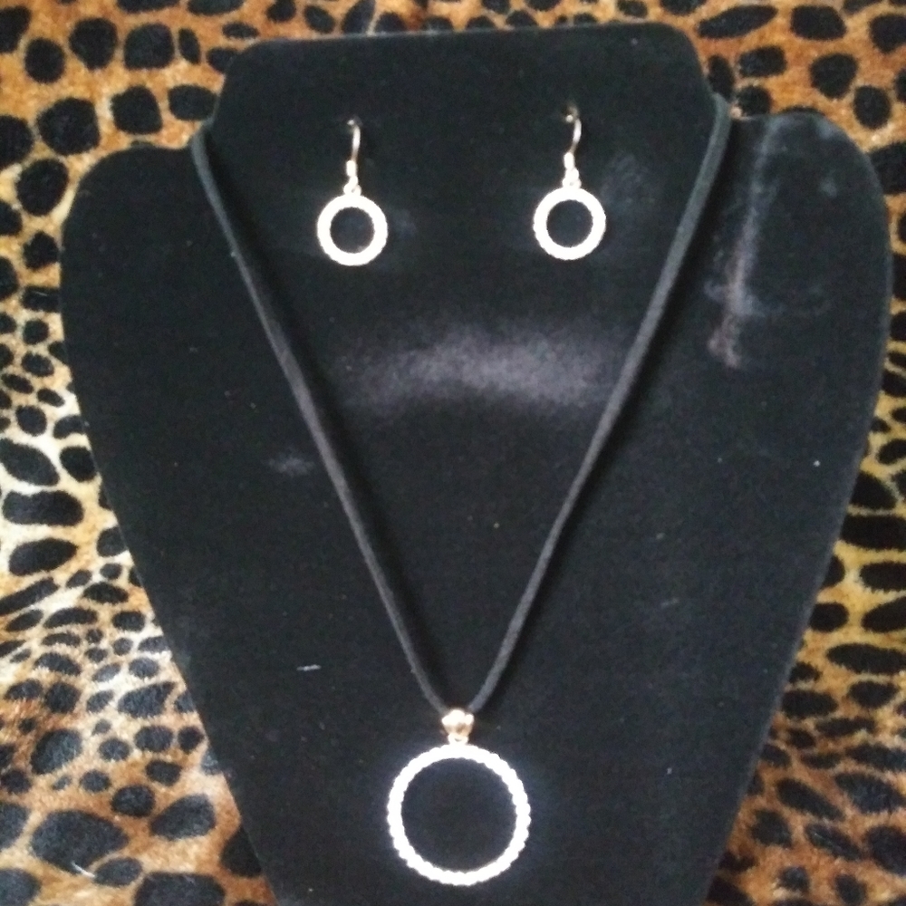 Necklace with matching earrings set
